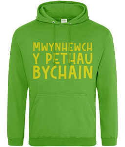 Mwynhewch y pethau bychain - Hwdi